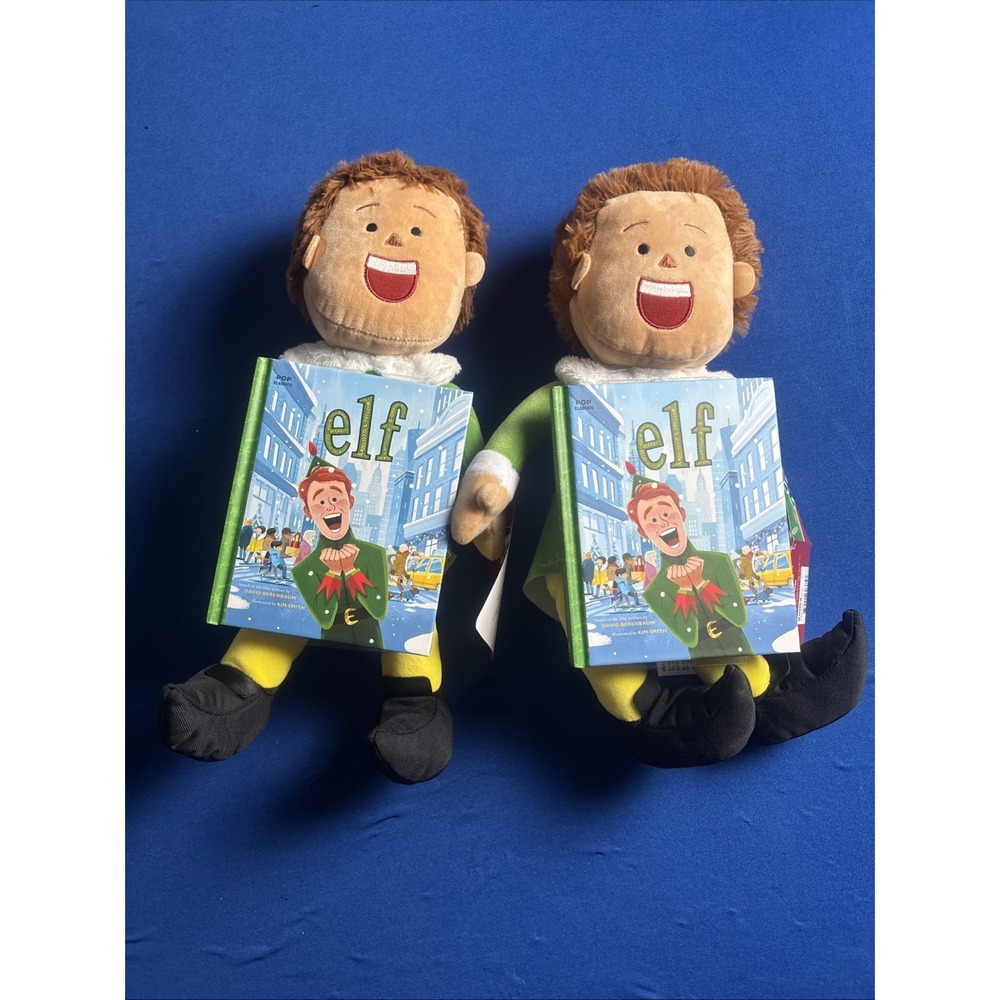 Kohls Cares for Kids Buddy the Elf Plush Doll with Hardcover Book Lot Of 2 New